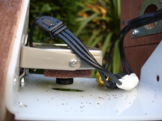The camera in the top of the nest box
